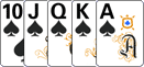 Quinte flush royal